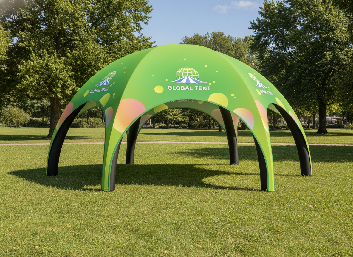 X-shaped hexagonal inflatable tent: 6.5m*6.5m A Fast, Stable Outdoor Space