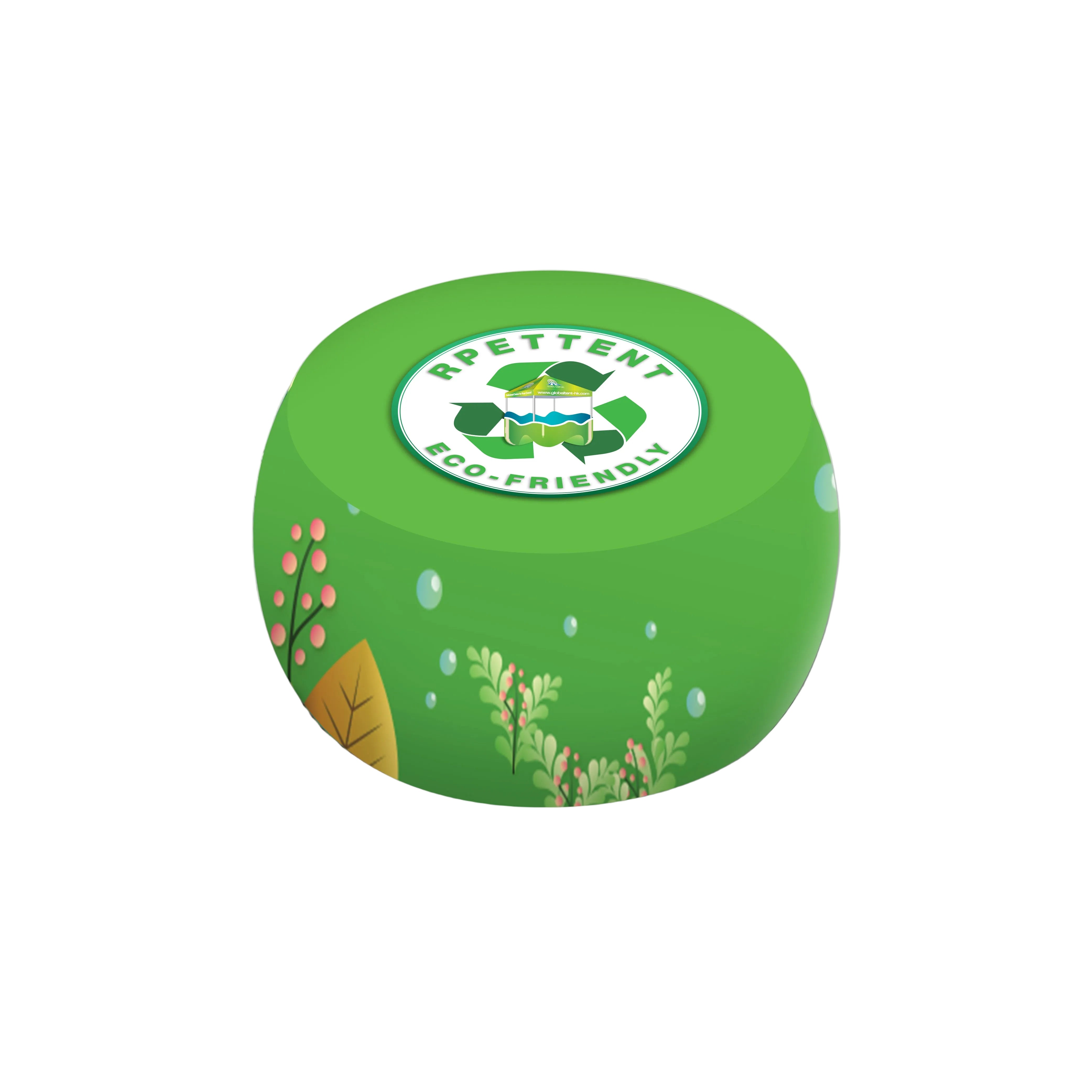 Lightweight, stackable inflatable stool | Eco-friendly RPET portable outdoor seat