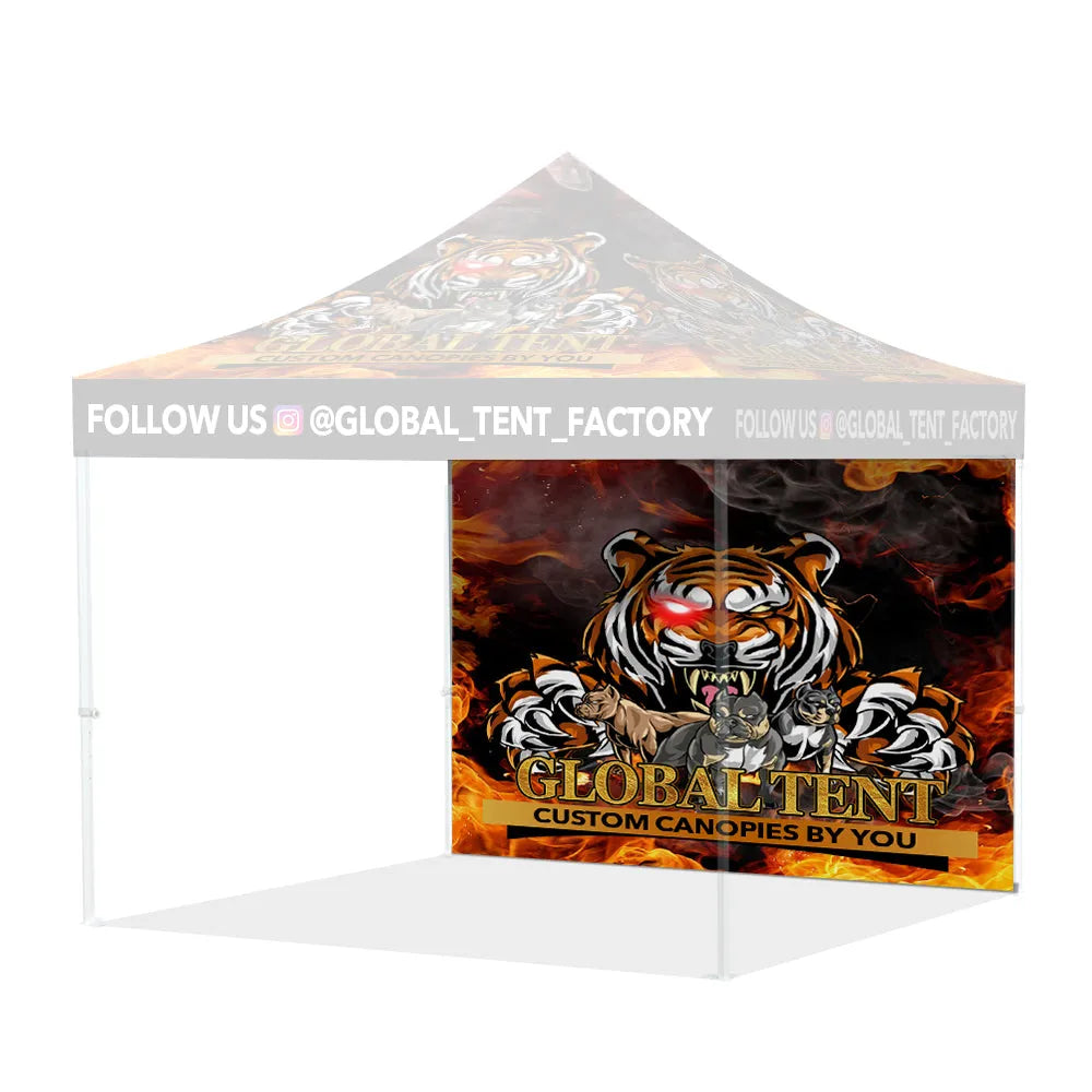 Printed Perfection: Custom Advertising Canopy Tent with Walls