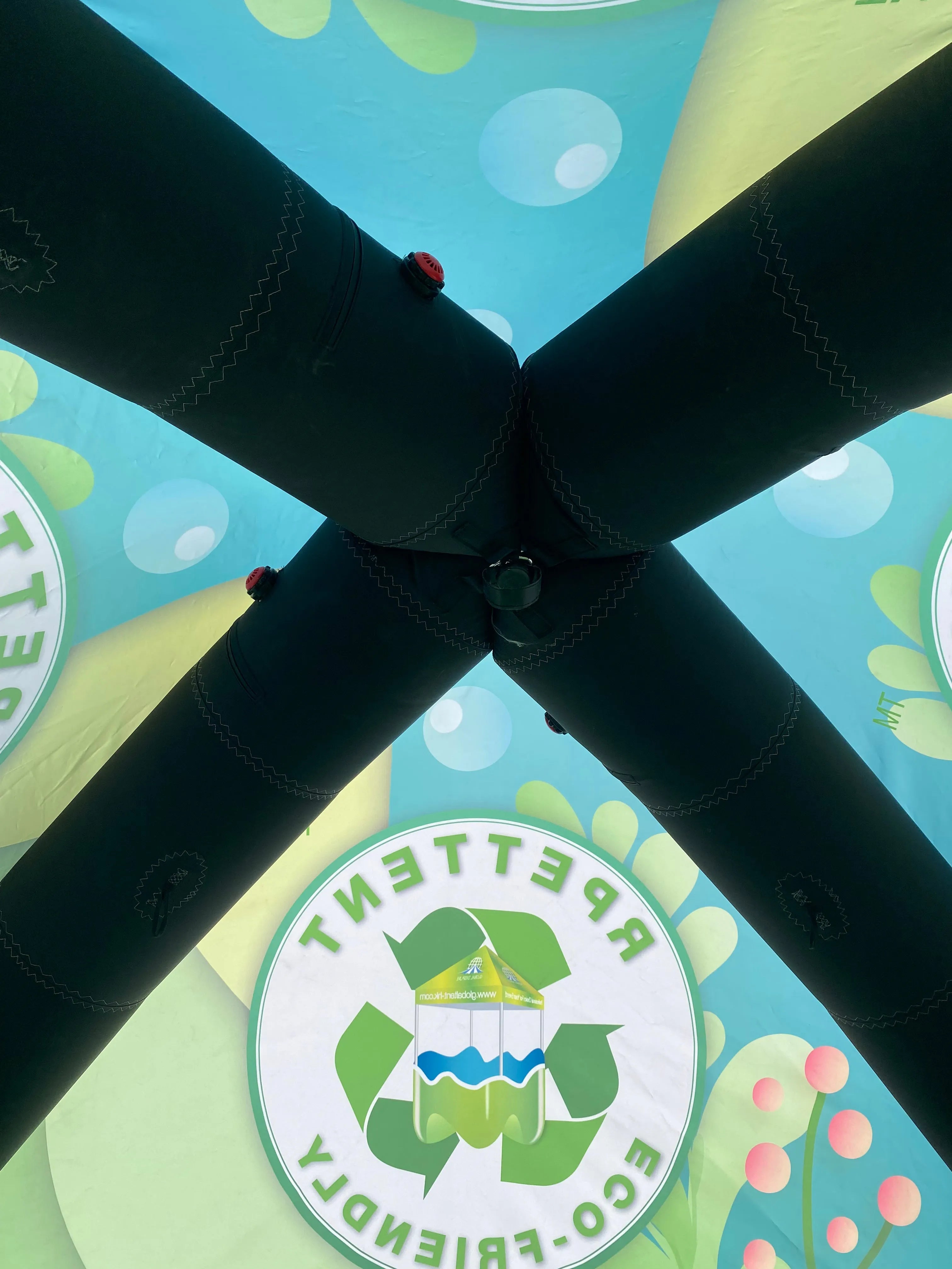 Inflatable Charm: 13'x13' RPET Custom Inflatable Tent
