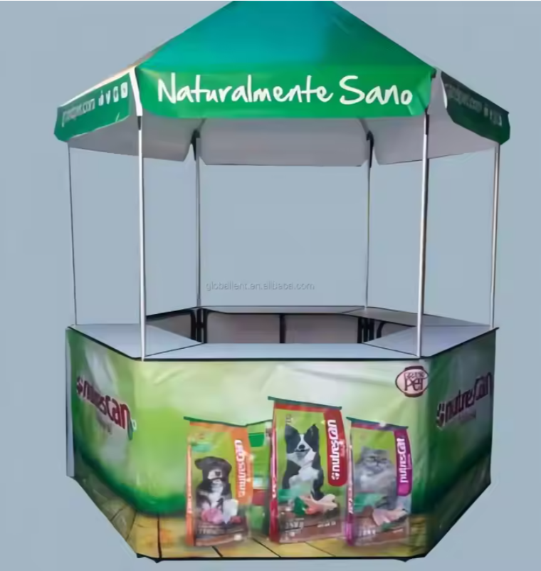 Commercial Kiosk Vendor Tent - Weatherproof & Easy Setup