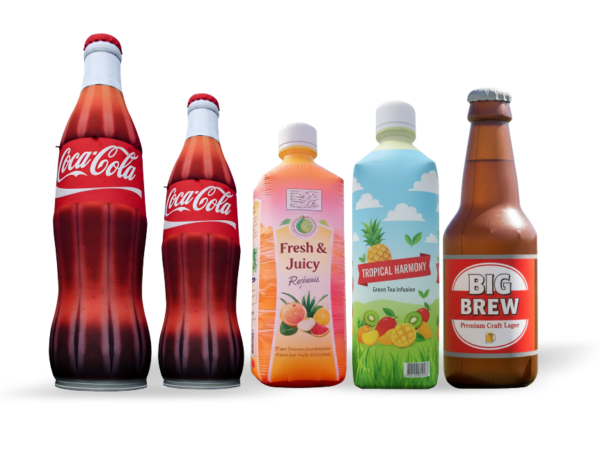 Custom inflatable Cans&Cartoons: Giant, cute, and eye-catching brand ambassadors