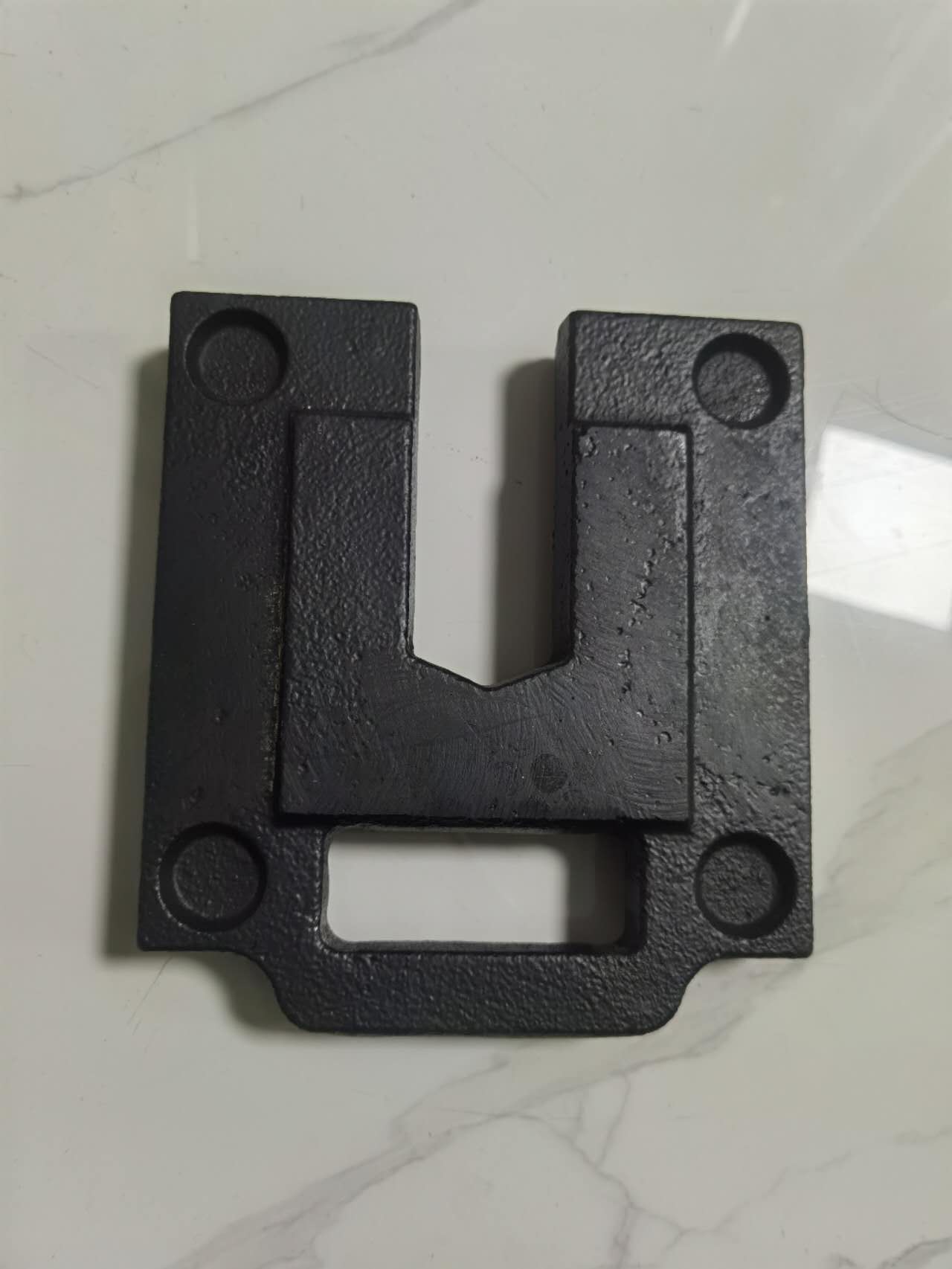 Black counterweight for advertising tents - with tablecloth fixing holes and windproof ballast base