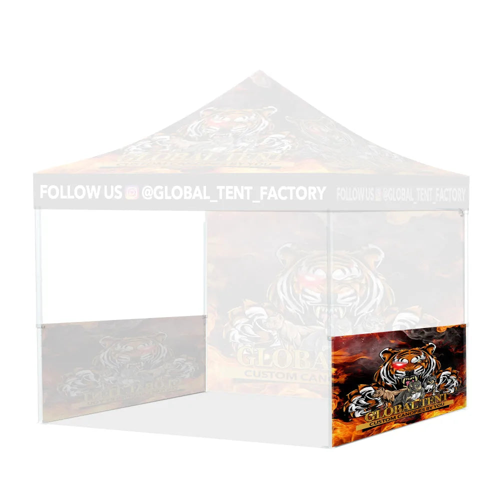 Printed Perfection: Custom Advertising Canopy Tent with Walls