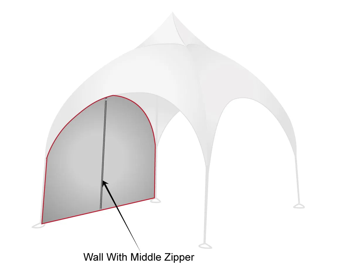 Printed Panache: Custom Arch Dome Tent with Walls