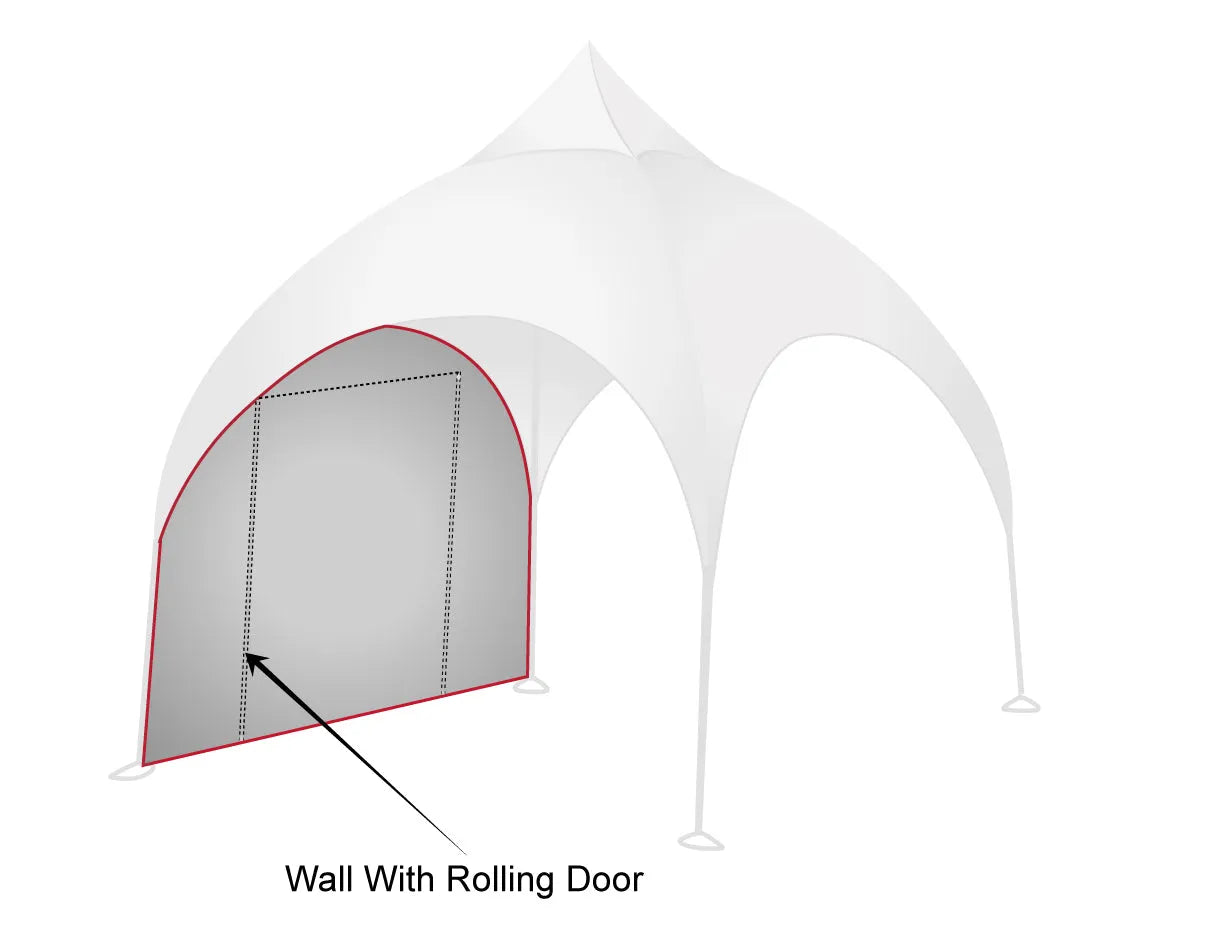 Printed Panache: Custom Arch Dome Tent with Walls