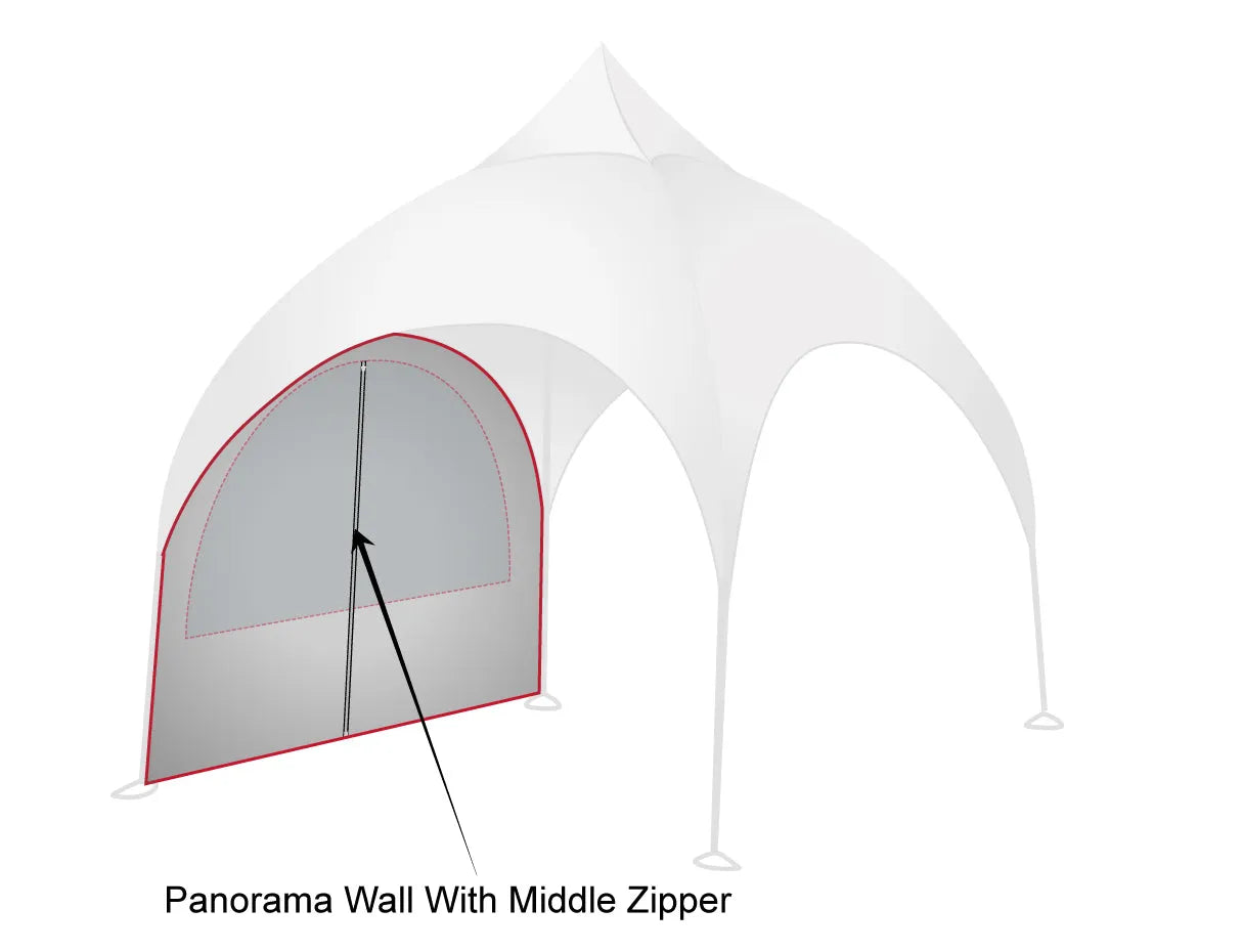 Printed Panache: Custom Arch Dome Tent with Walls