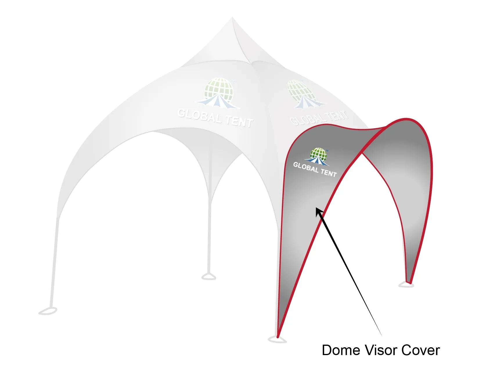 Printed Panache: Custom Arch Dome Tent with Walls