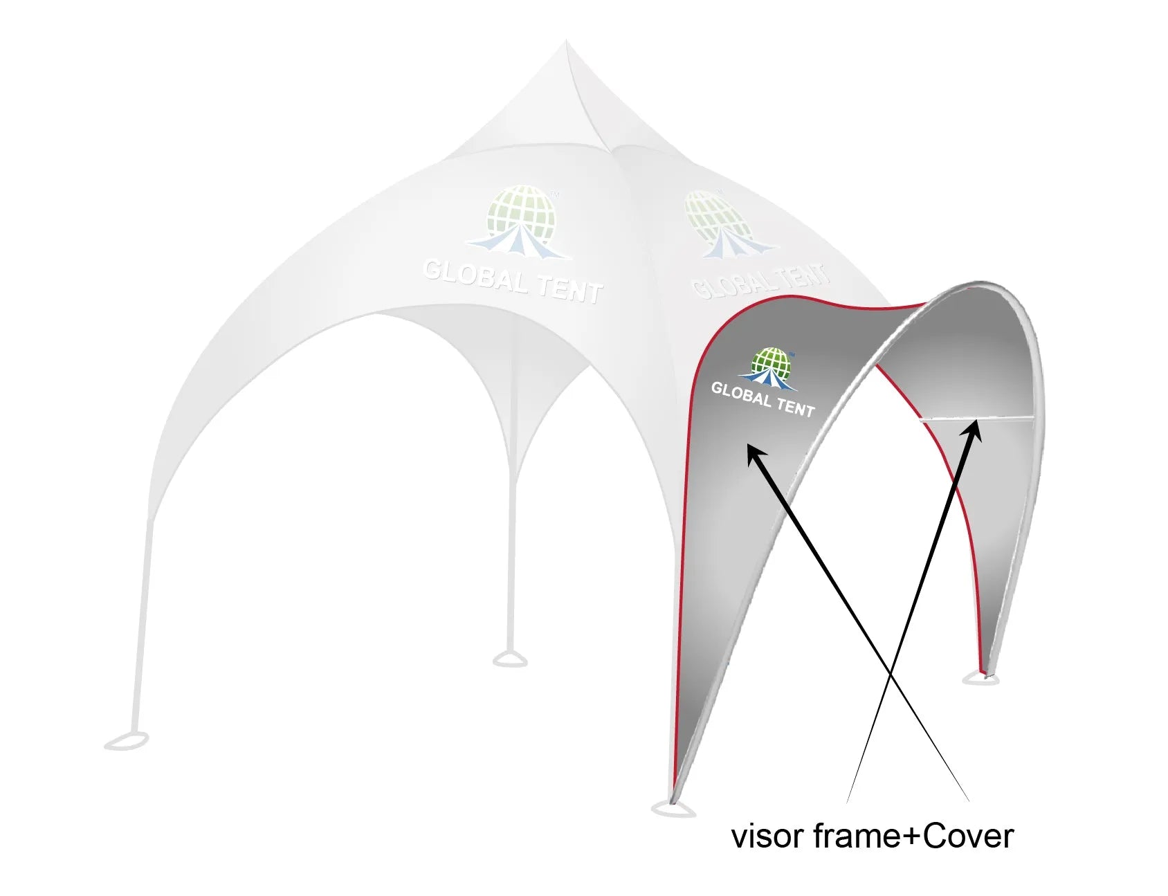 Printed Panache: Custom Arch Dome Tent with Walls