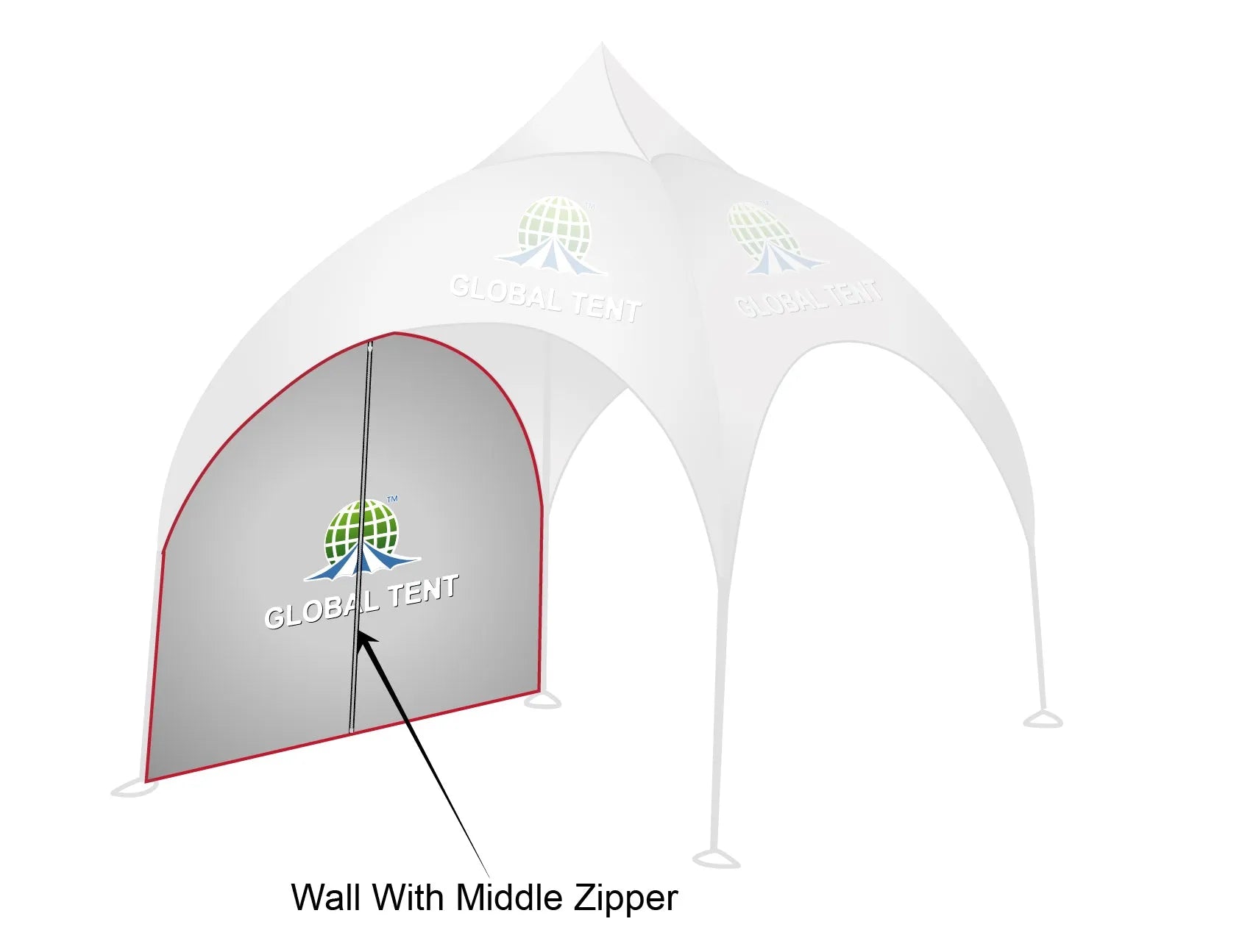 Printed Panache: Custom Arch Dome Tent with Walls