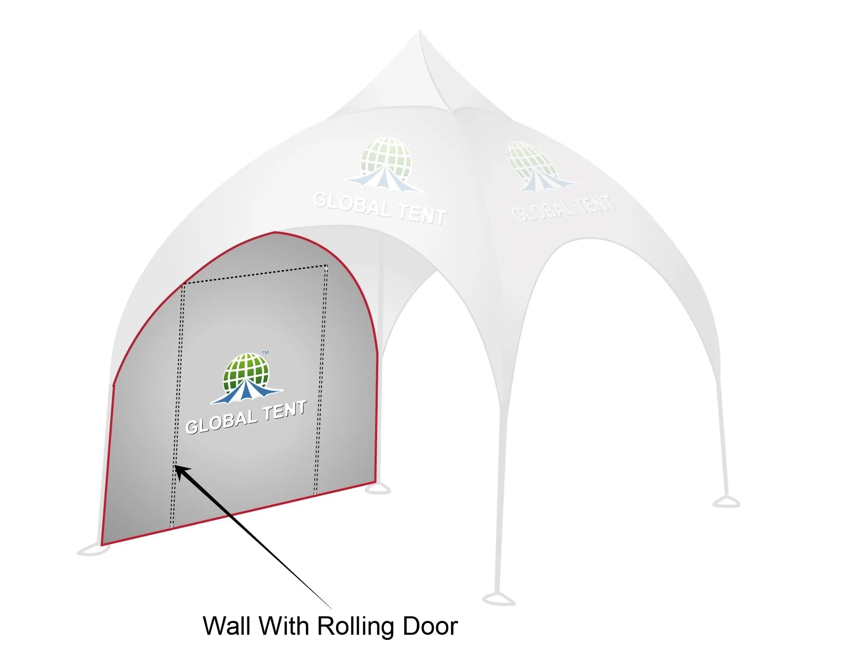Printed Panache: Custom Arch Dome Tent with Walls