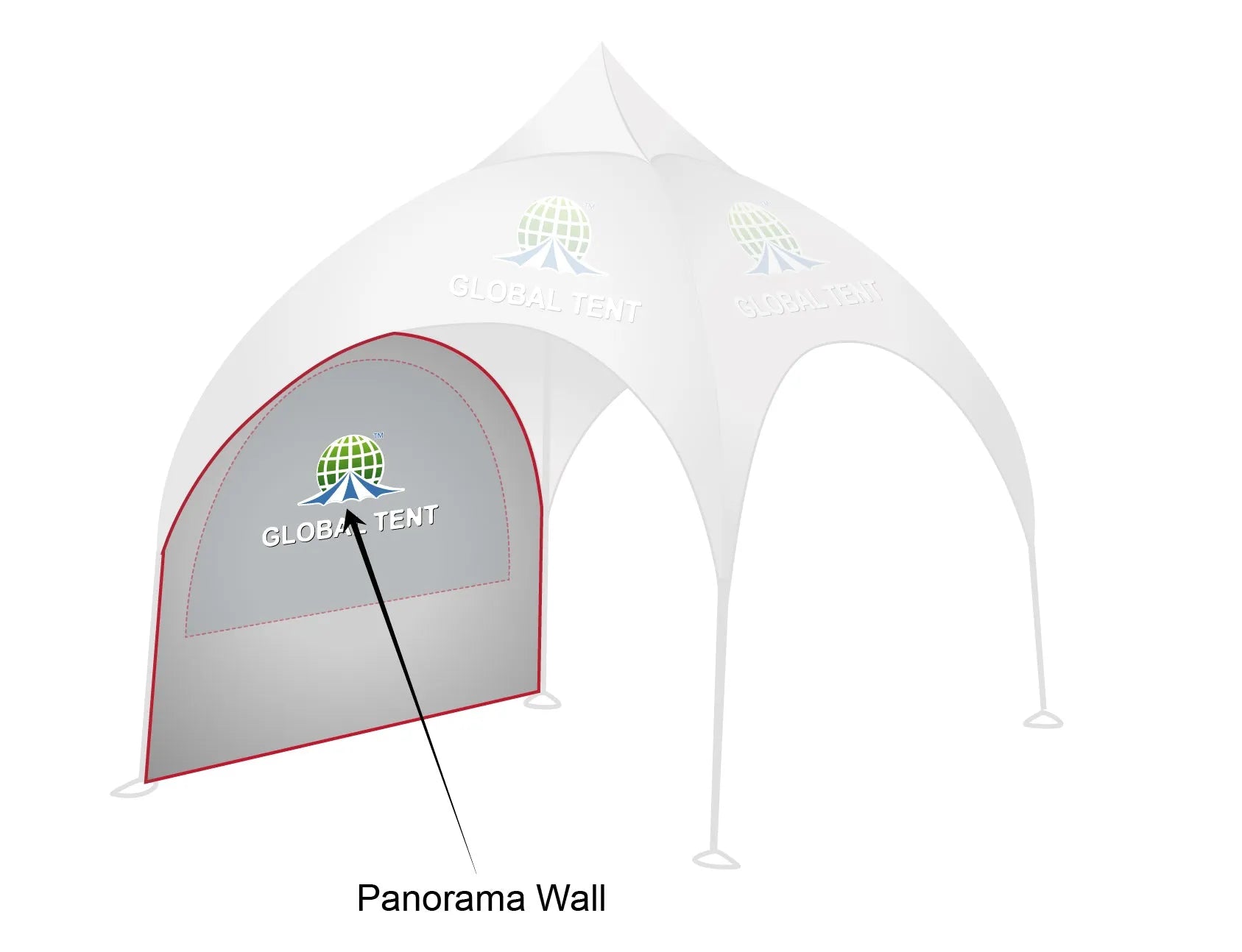 Printed Panache: Custom Arch Dome Tent with Walls