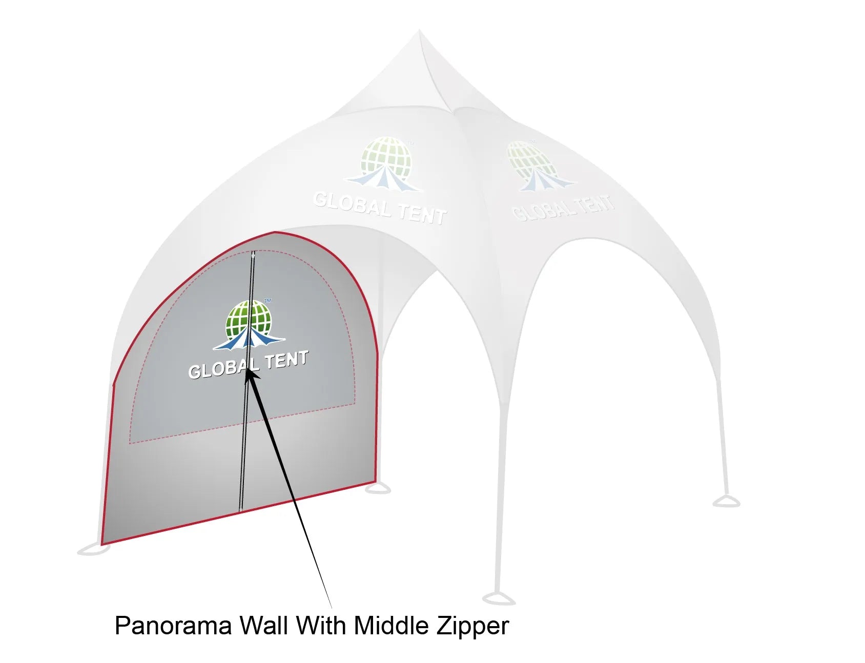 Printed Panache: Custom Arch Dome Tent with Walls