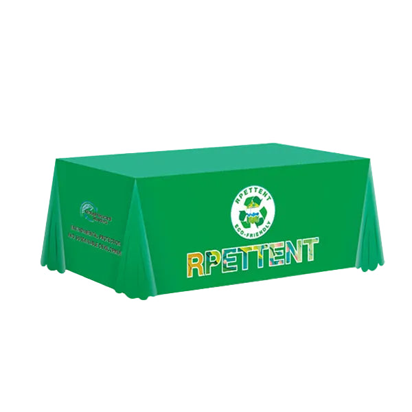 Eco-friendly Loose Table cover, Custom-made Extended Drooping Advertising Tablecloth, Waterproof and Stain-resistant Exhibition Table Runner(No Table)