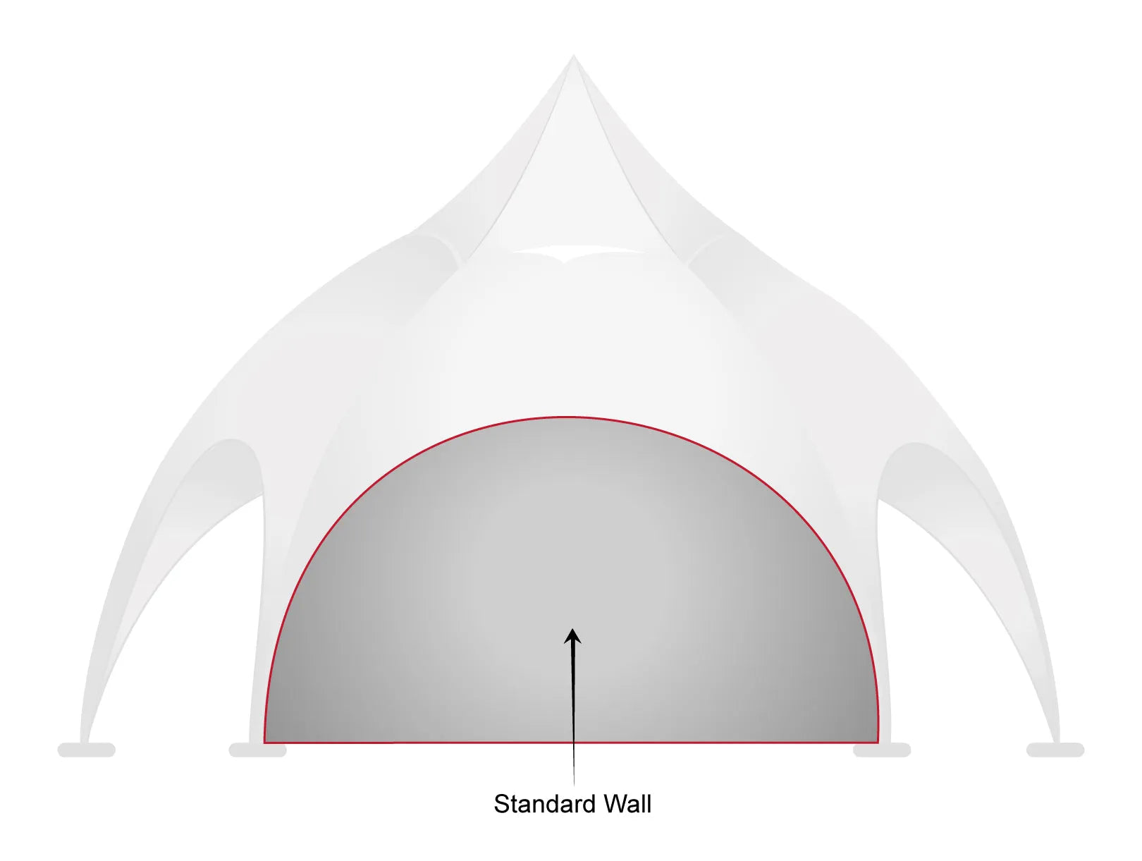 Printed Panache: Custom Arch Dome Tent with Walls