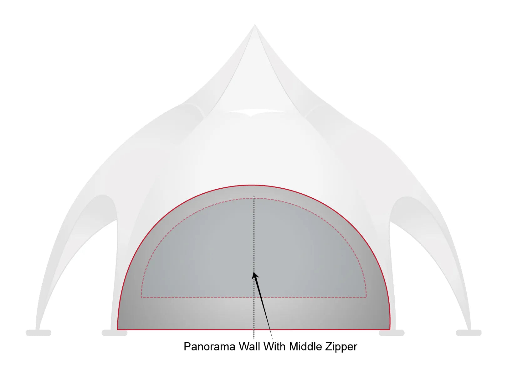 Printed Panache: Custom Arch Dome Tent with Walls