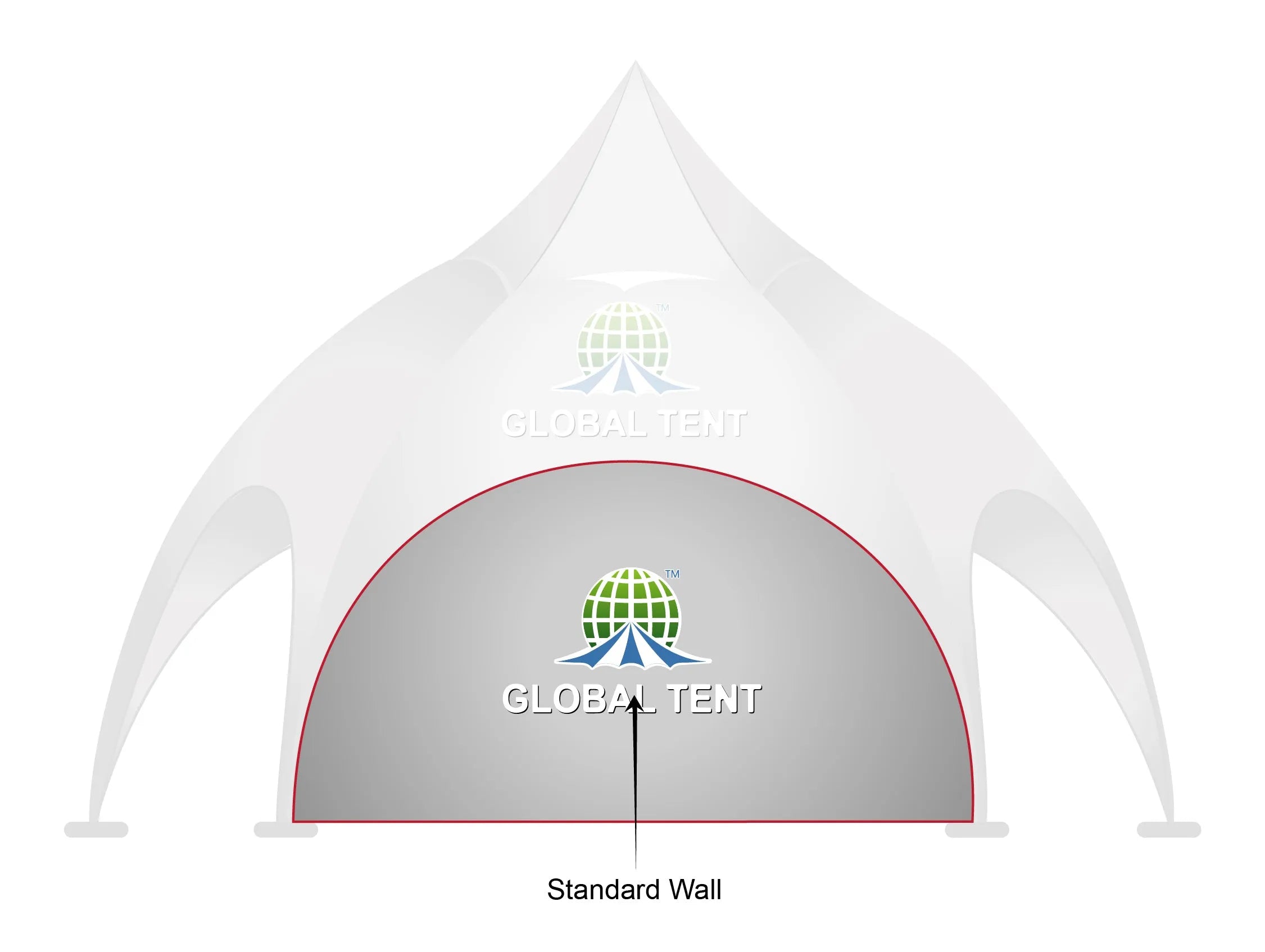 Printed Panache: Custom Arch Dome Tent with Walls