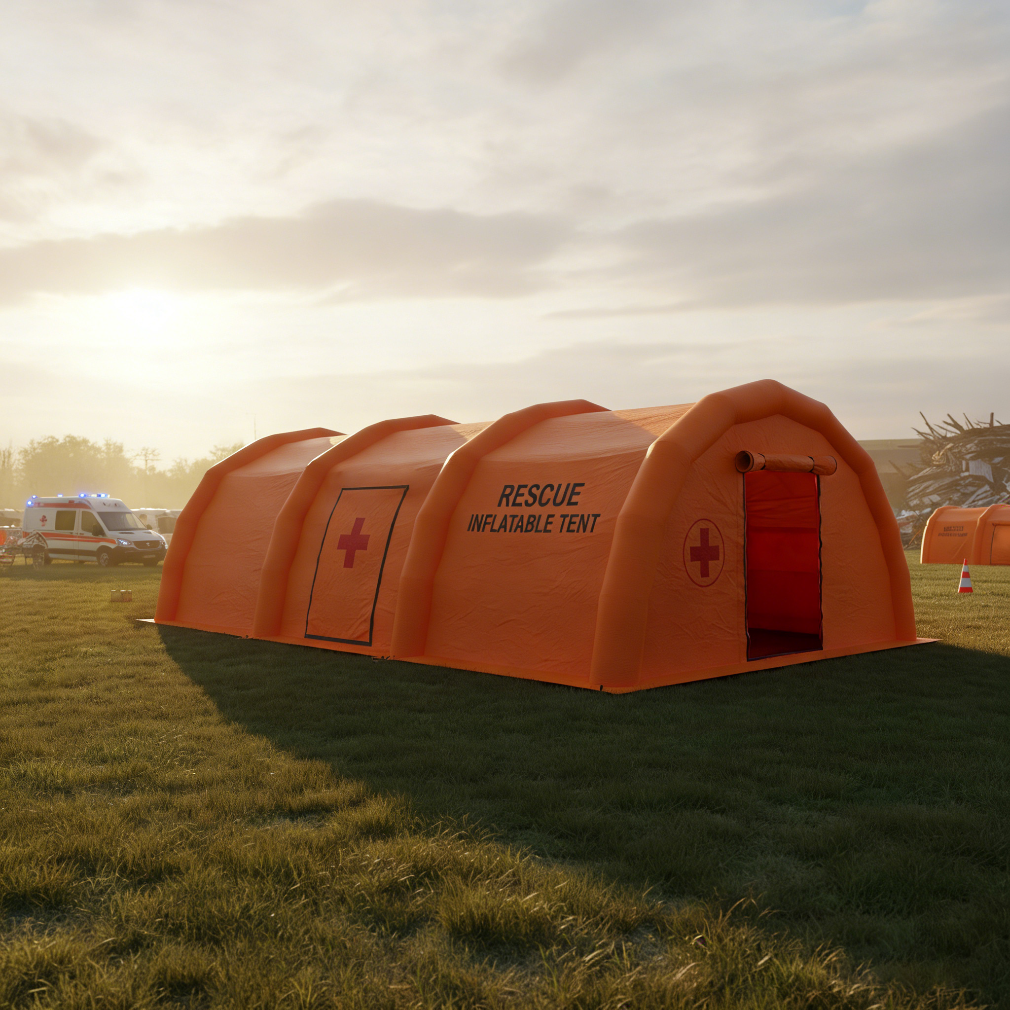 8x5m inflatable emergency relief tent: Quick deployment, reliable shelter