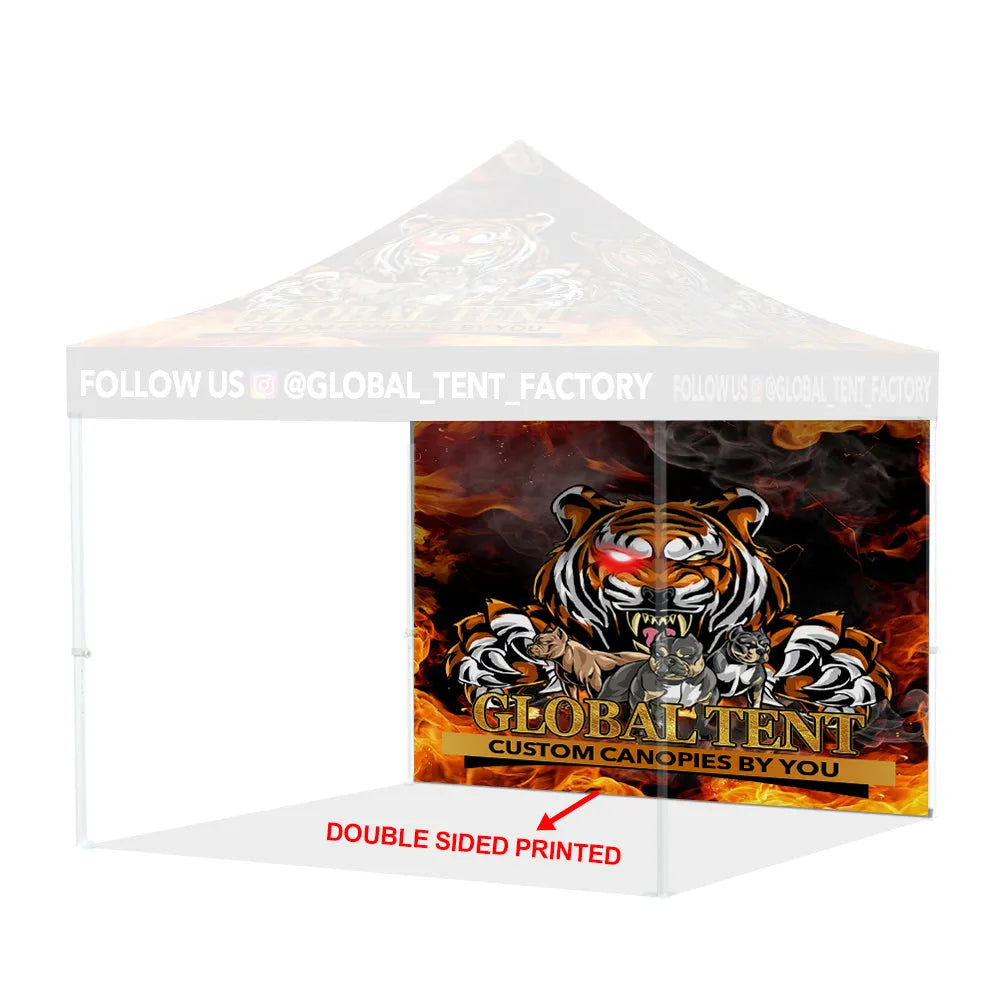 Printed Perfection: Custom Advertising Canopy Tent with Top & Walls