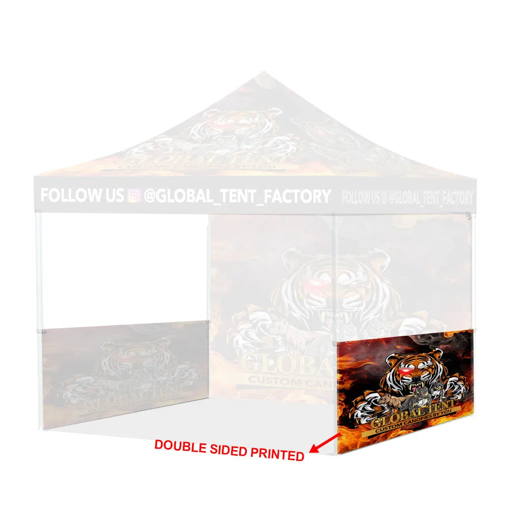 Printed Perfection: Custom Advertising Canopy Tent with Walls