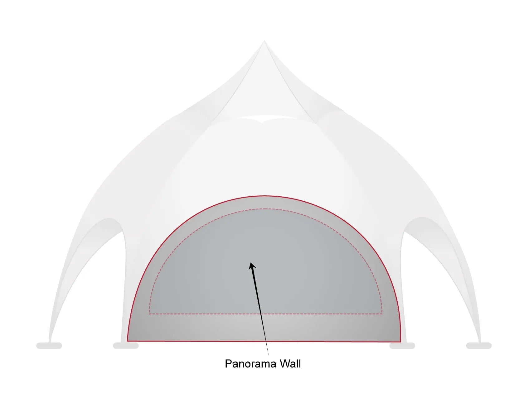 Printed Panache: Custom Arch Dome Tent with Walls