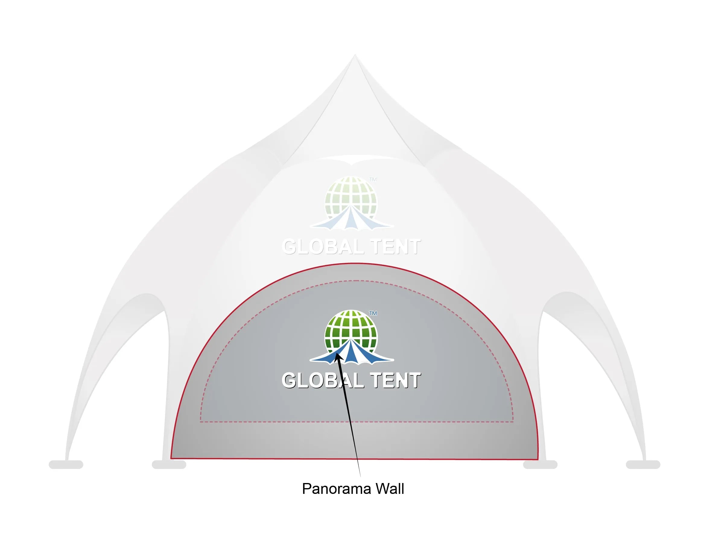 Printed Panache: Custom Arch Dome Tent with Walls
