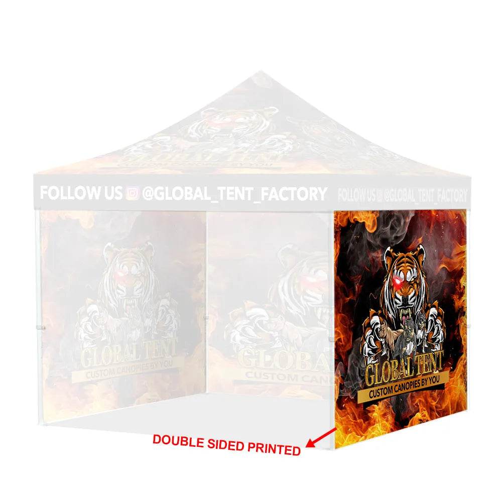 Printed Perfection: Custom Advertising Canopy Tent with Walls