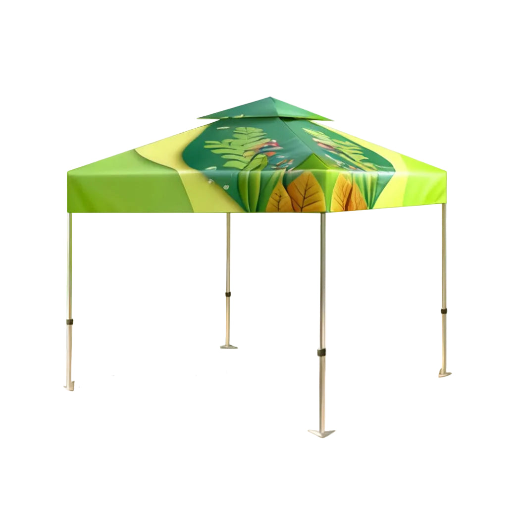 Custom Advertising Canopy Tent: Double-Layer Roof