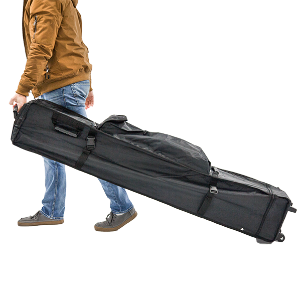 Classic Rolling Storage Bag for Pop Up Tent Poles & Frames, Heavy-Duty Transport with Wheels for Event Setup & Commercial Use