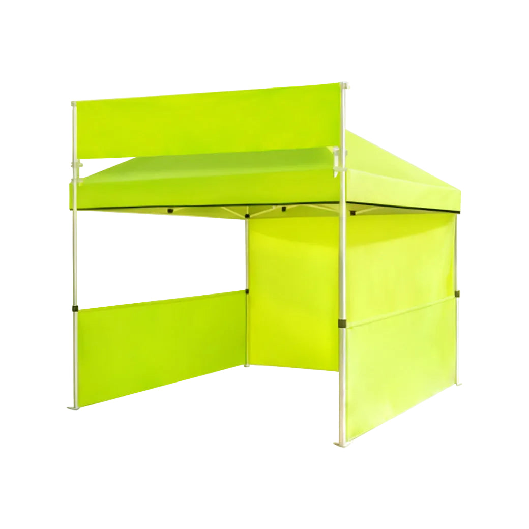 Canopy Tent with a banner on top:10'x10' Custom Advertising Canopy Tent