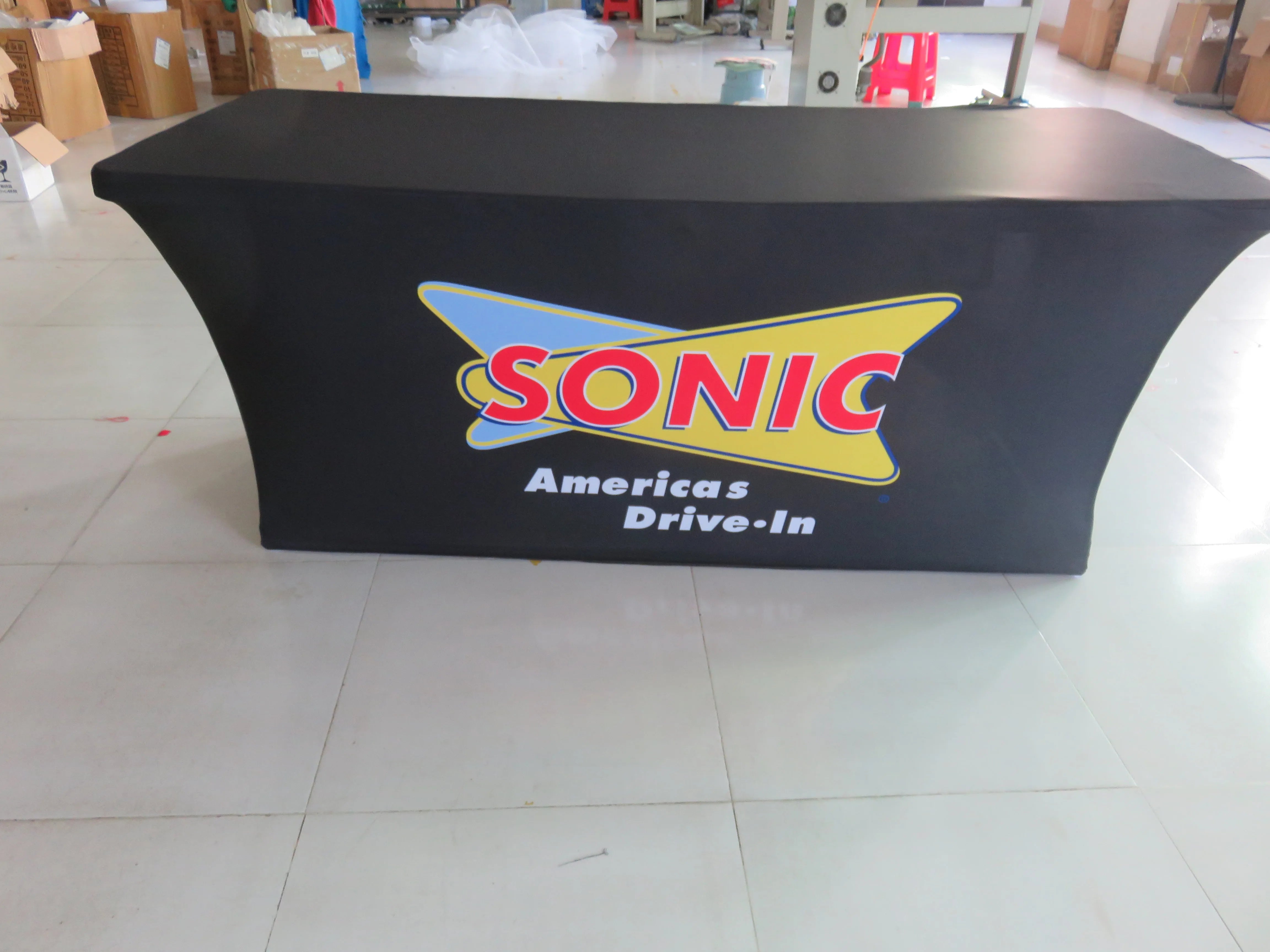 Stretchable Advertising Tablecloth | Provides a snug fit for a professional-grade brand display solution
