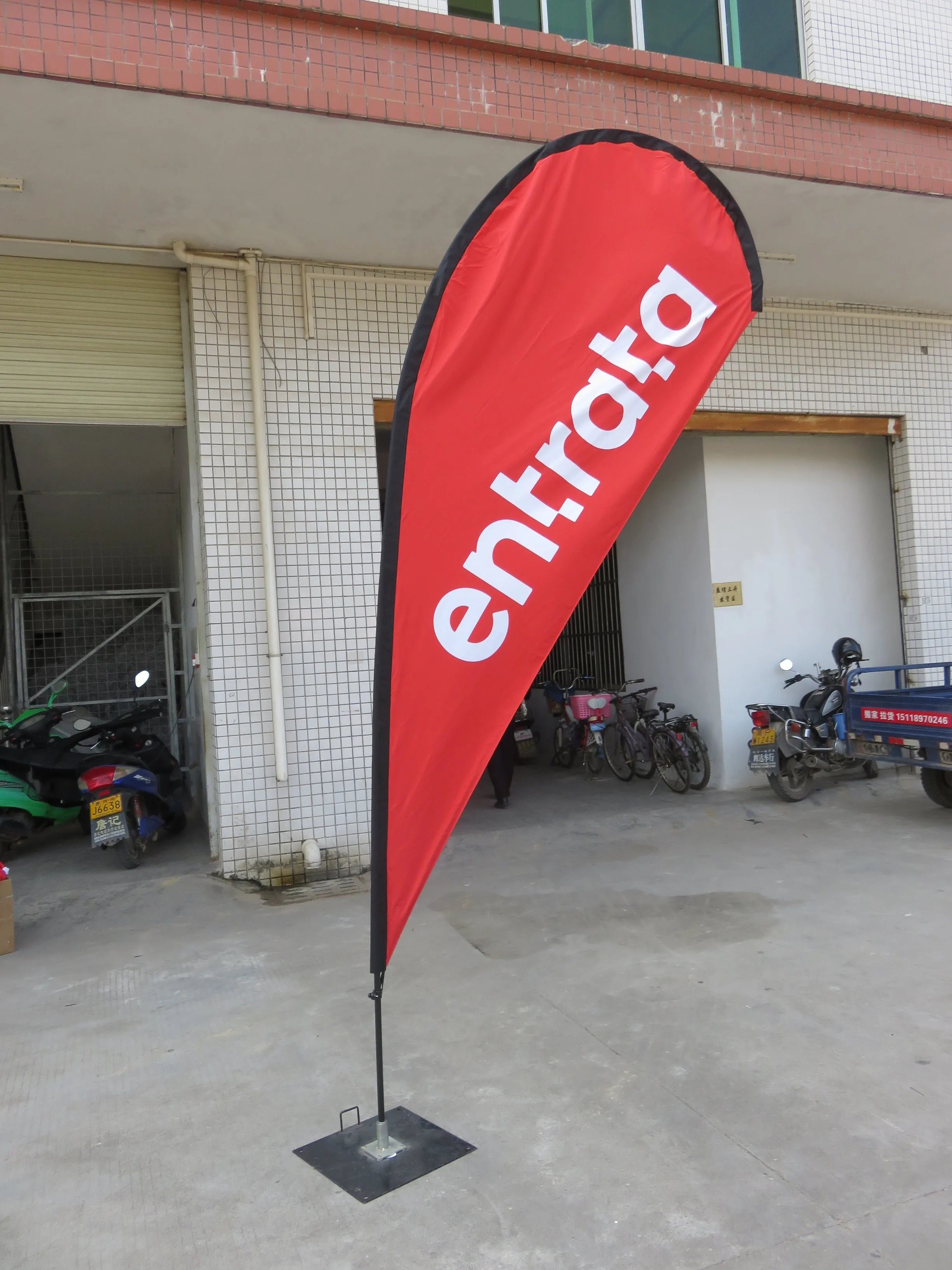Vibrant Branding: Custom RPET Advertising Flags Printing