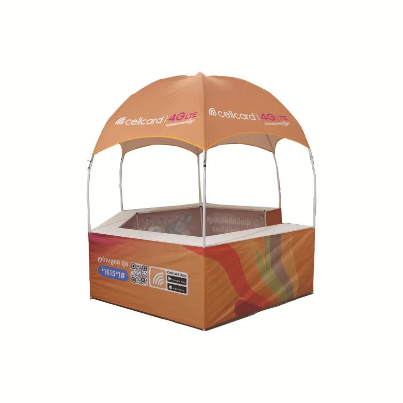 Marketplace Marvel: Custom Kiosk Vendor Tent