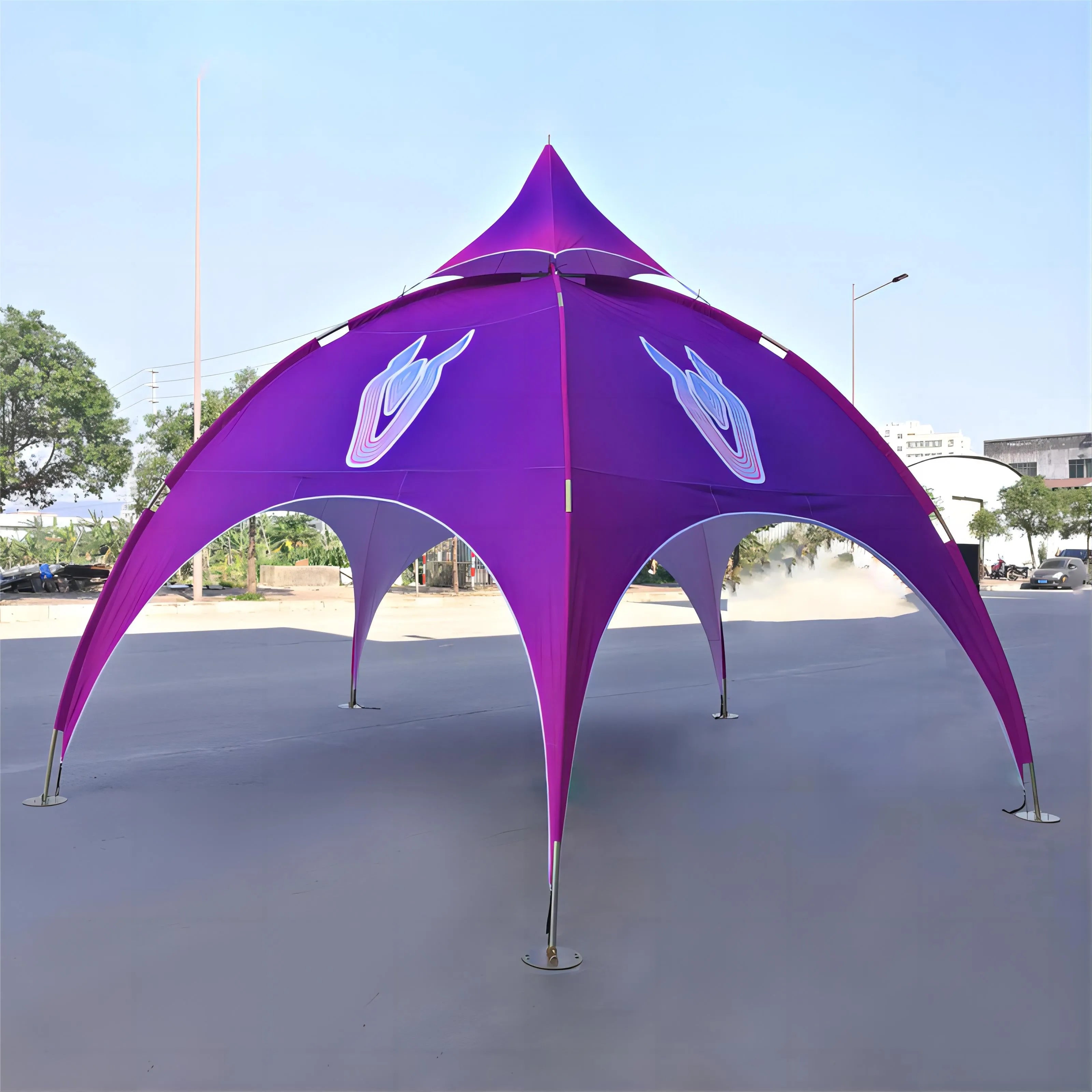 Majestic Centerpiece: 20'x20' Custom Arch Dome Tent