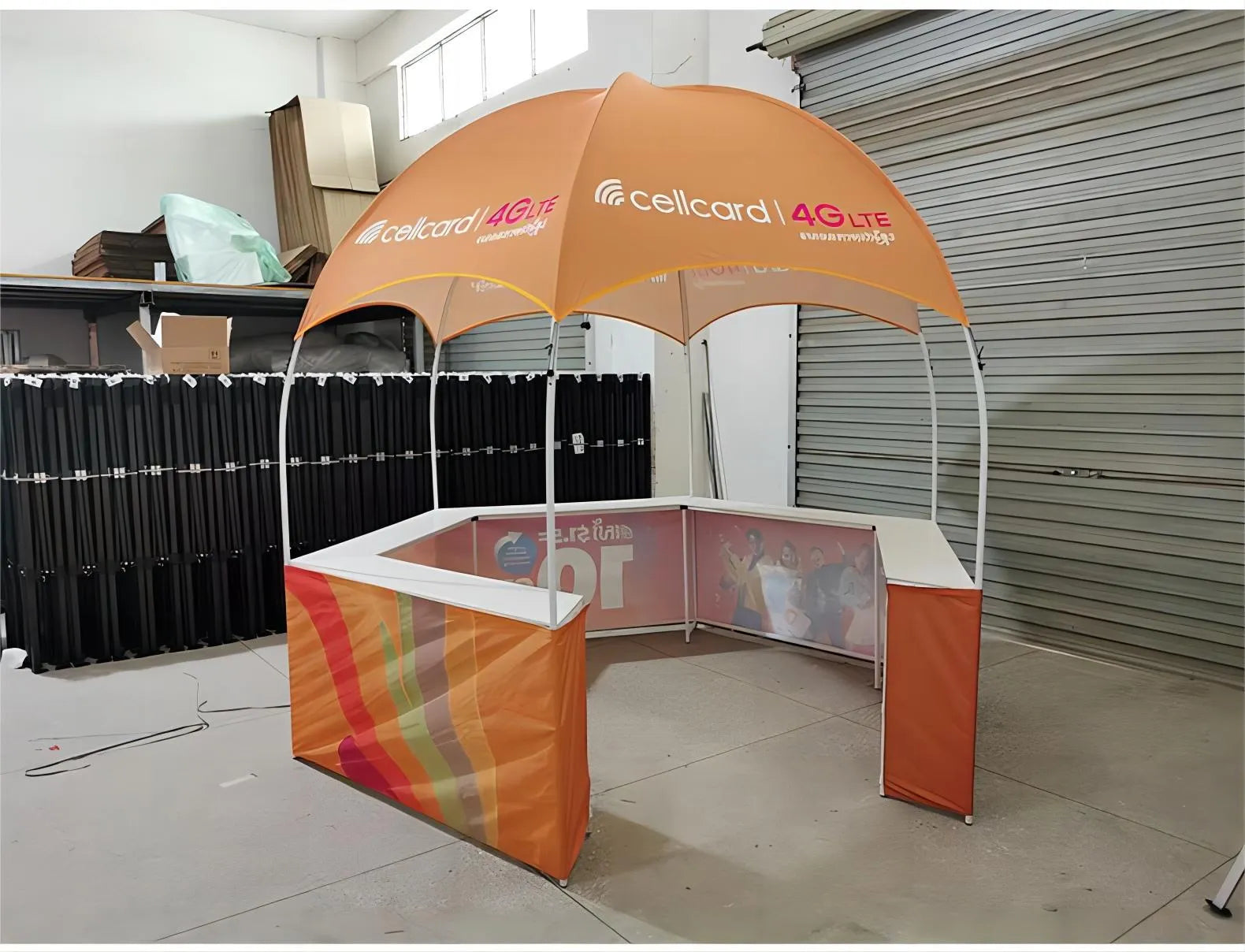 Versatile Vendor Haven: Custom Kiosk Tent