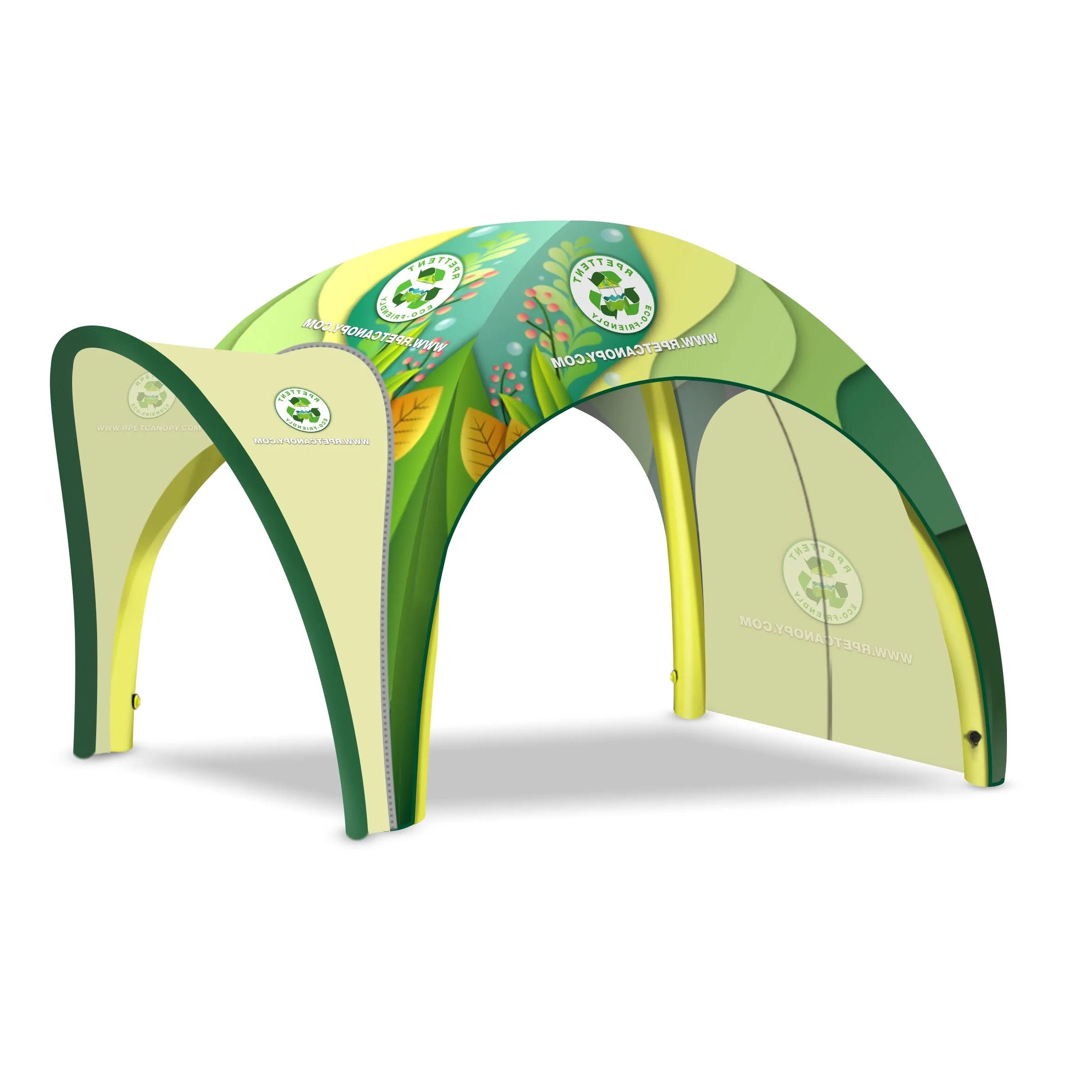 Indulge in elegance with our 20'x20' RPET Custom Inflatable Tent – an eco-conscious and eye-catching solution. Recycled materials, easy setup, and customizable branding.
