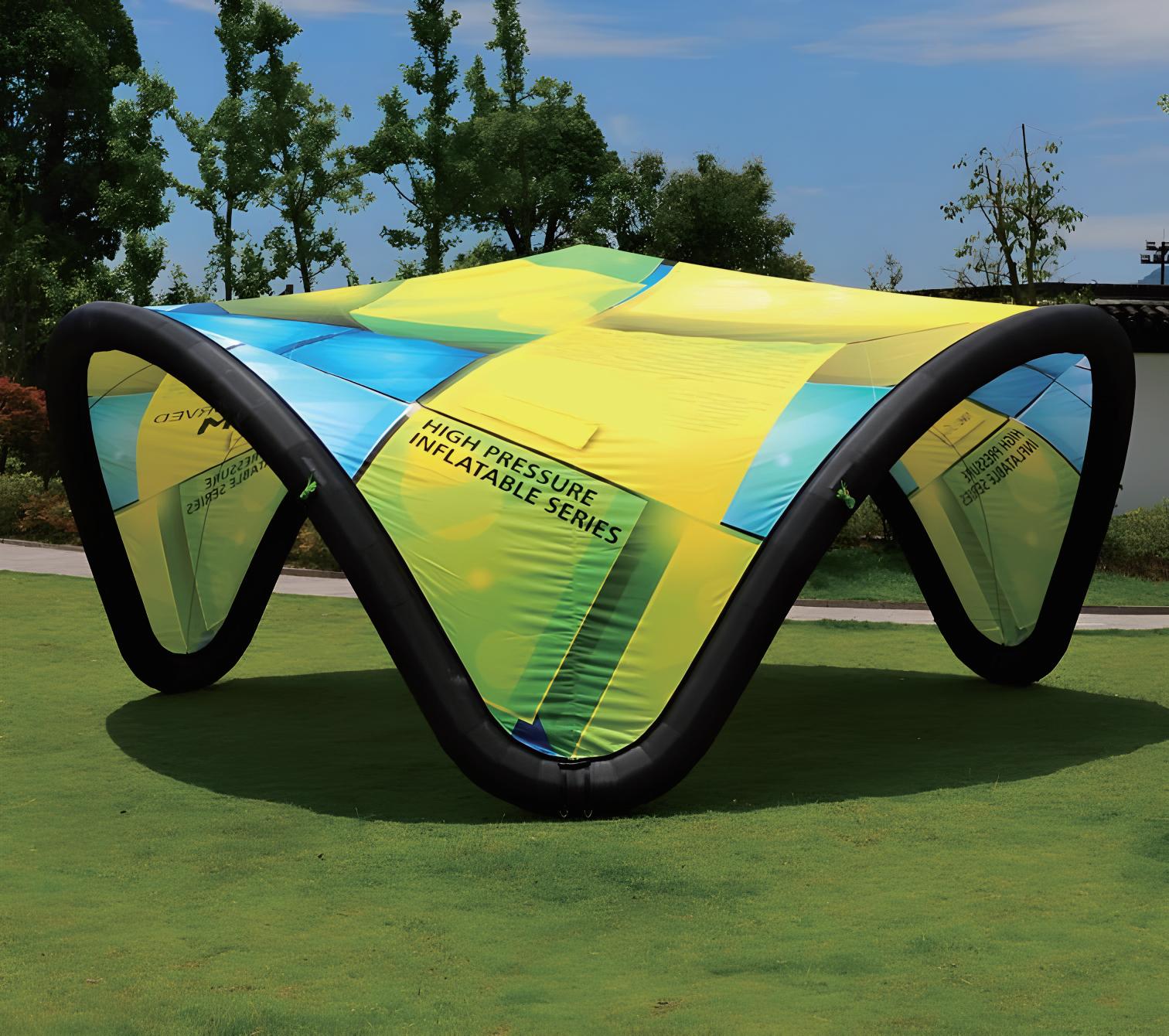 Inflatable V-shaped tent: 4m*4m Custom Inflatable Tent