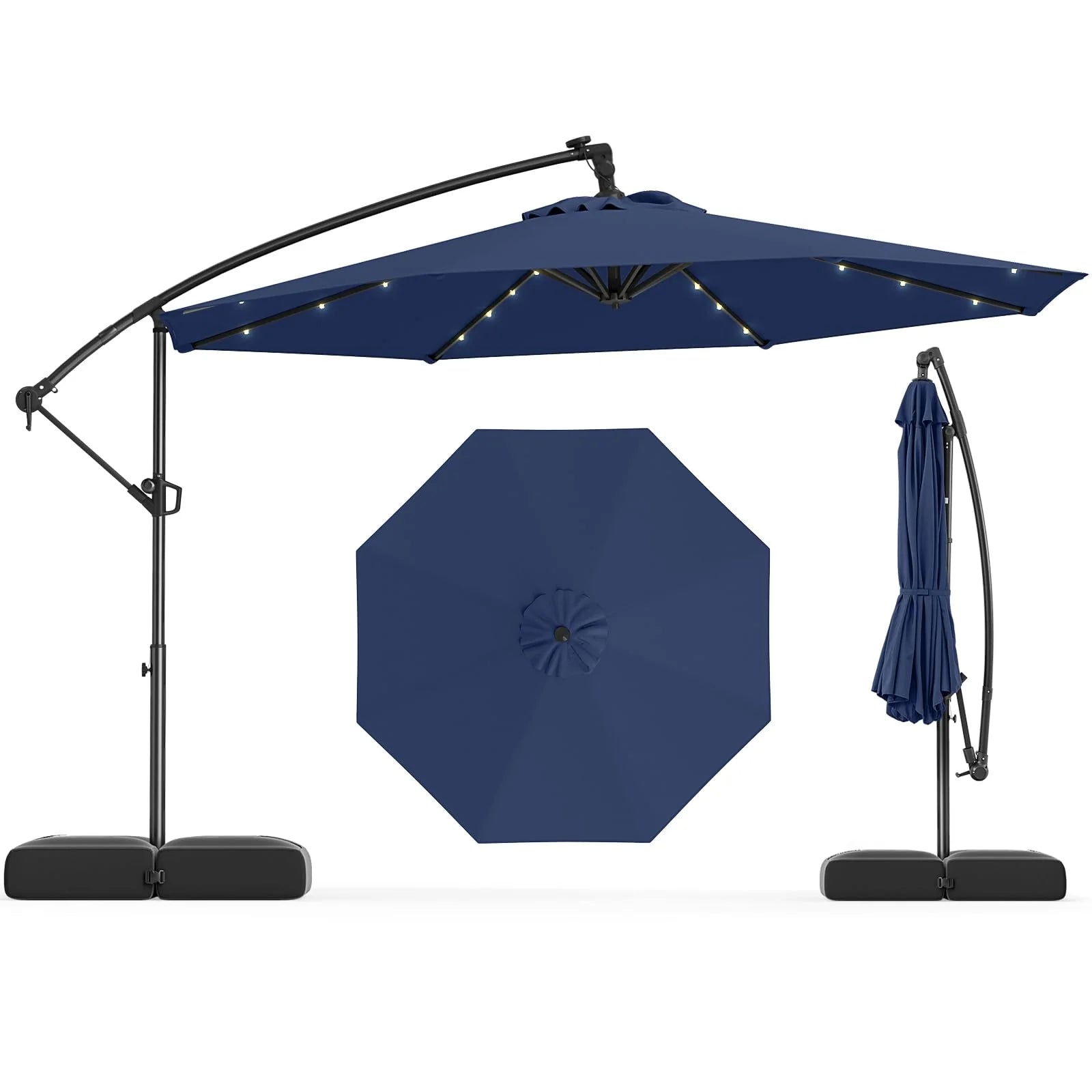 Luxury Shade: Premium Custom Cantilever Banana Umbrella (Base Not Included)