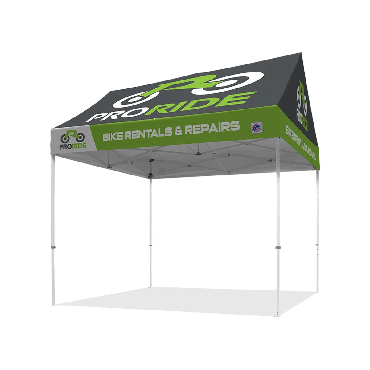 Flat-roof tent:10'x15' Custom Advertising Canopy Tent