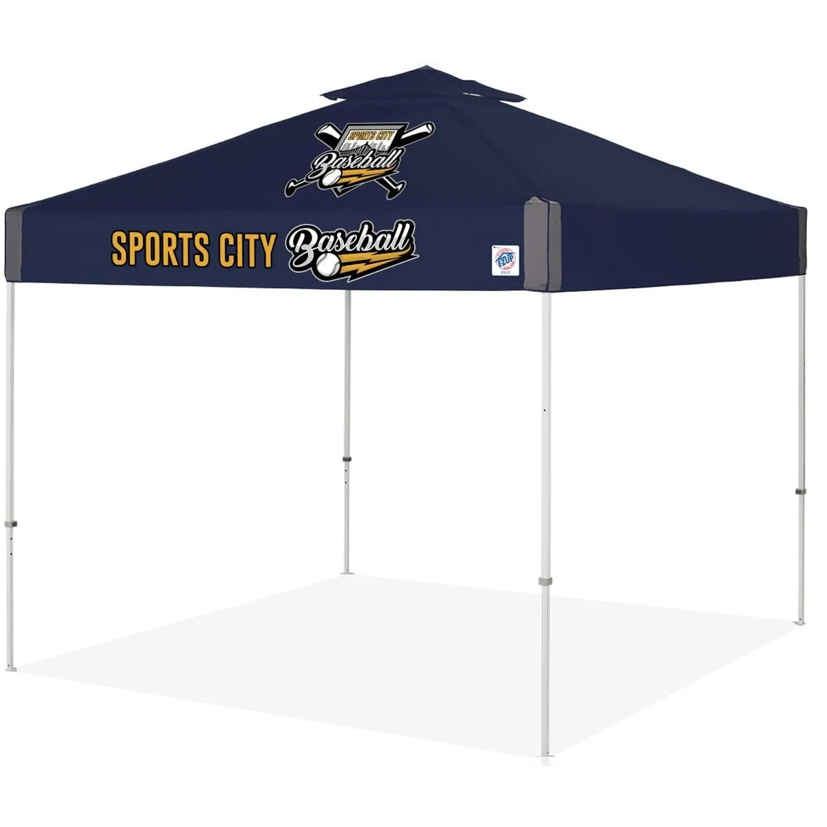Custom Advertising Canopy Tent: Double-Layer Roof