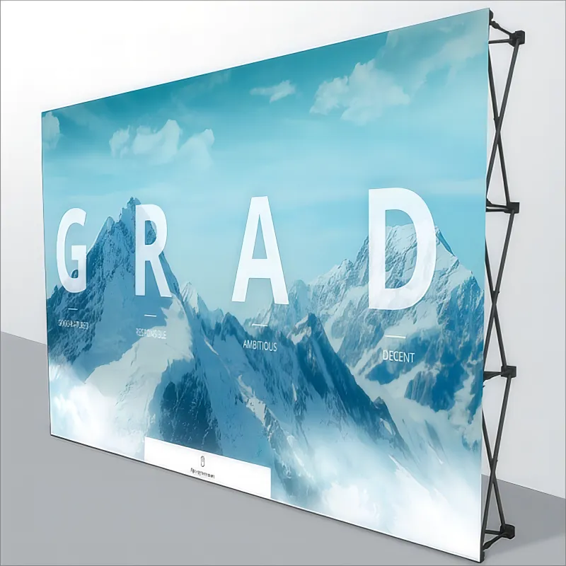 Custom Elegance: Straight POP UP Backdrop Stand