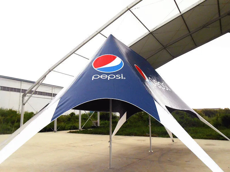 Starlight Elegance: Custom Single Peak Star Tent