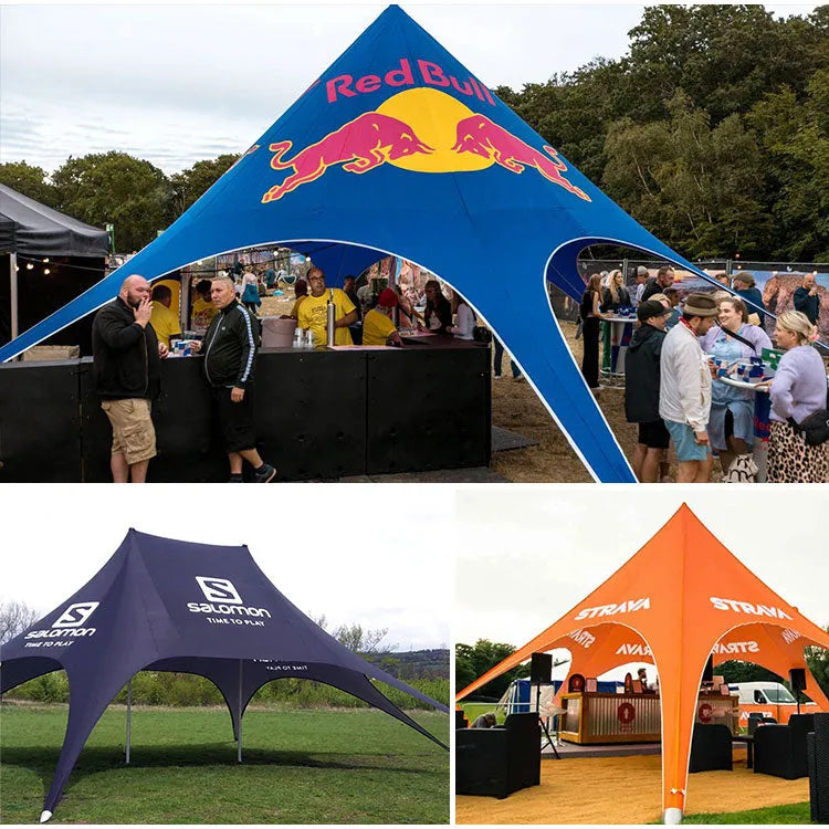Starlight Elegance: Custom Single Peak Star Tent