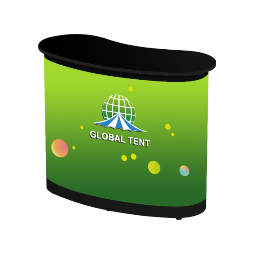 Inflatable counters: Modular branding solutions for rapid deployment