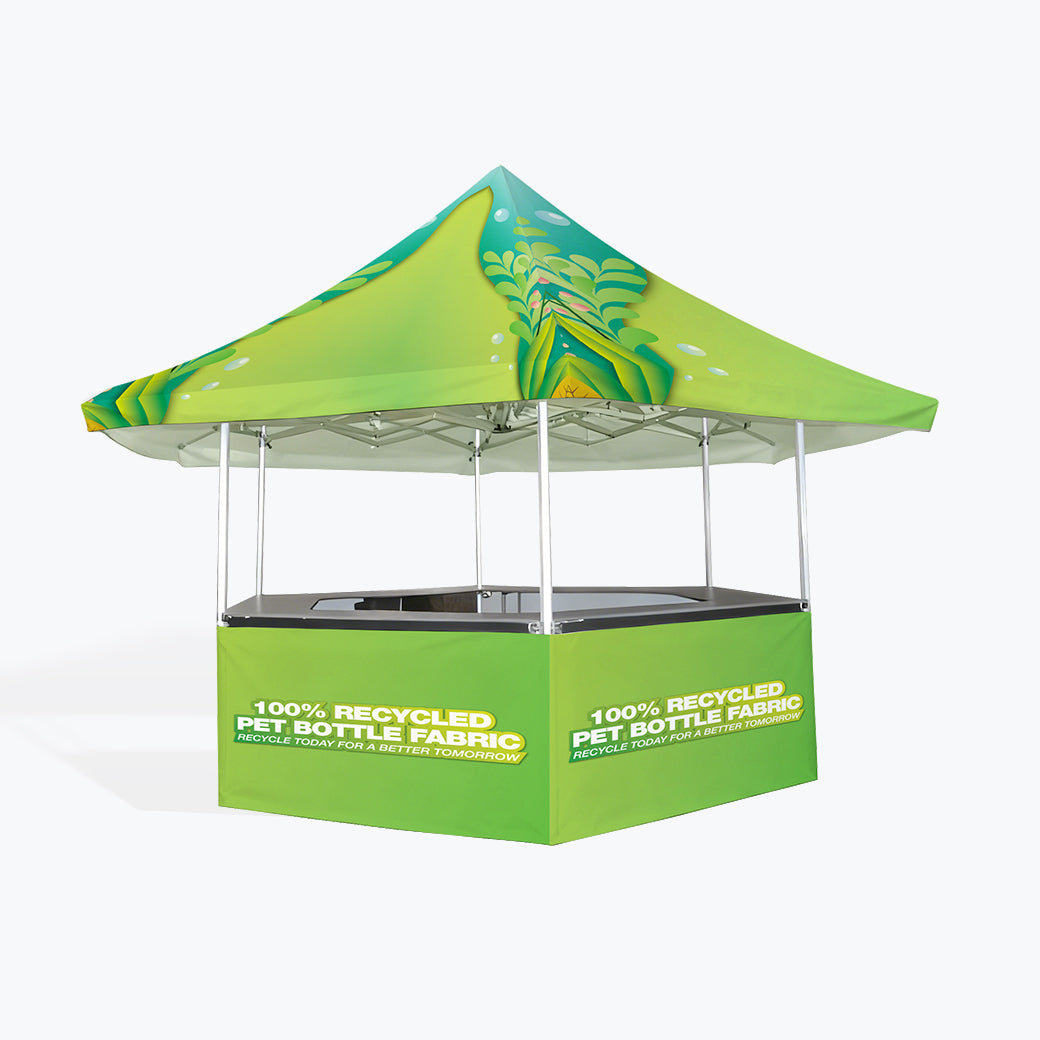 Commercial Kiosk Vendor Tent - Weatherproof & Easy Setup