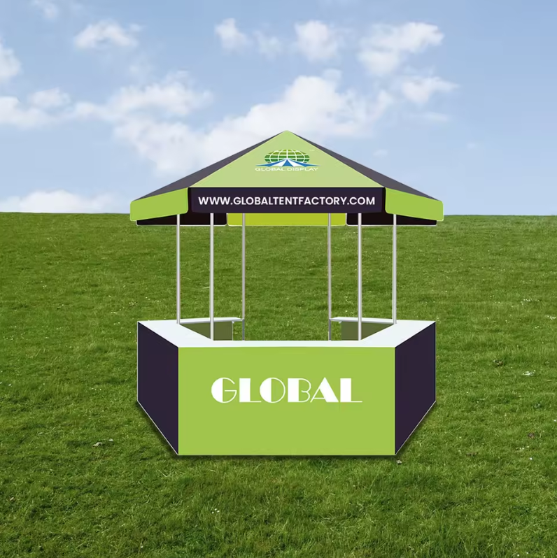 Commercial Kiosk Vendor Tent - Weatherproof & Easy Setup