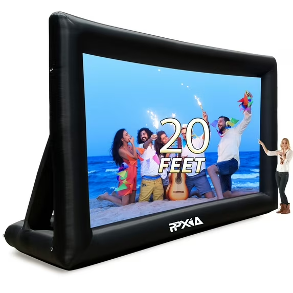 Inflatable Screen—13’Quick Setup, Portable Outdoor Movie Screen