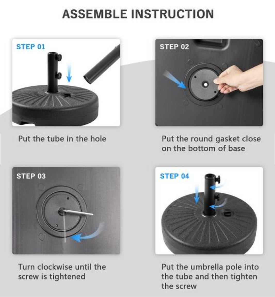 Versatile Support: All Style Umbrella Base