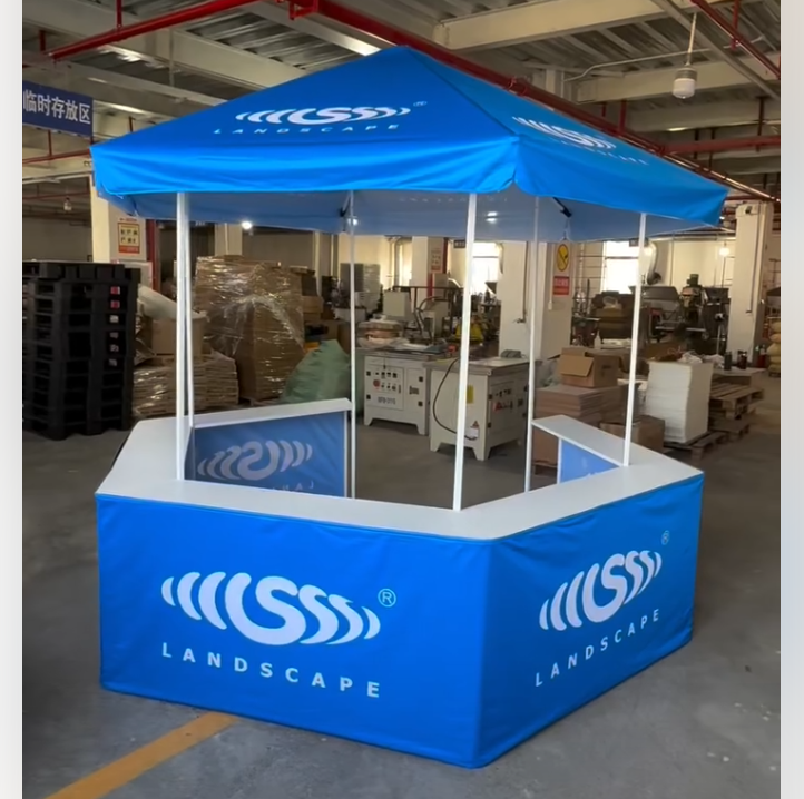 Marketplace Marvel: Custom Kiosk Vendor Tent