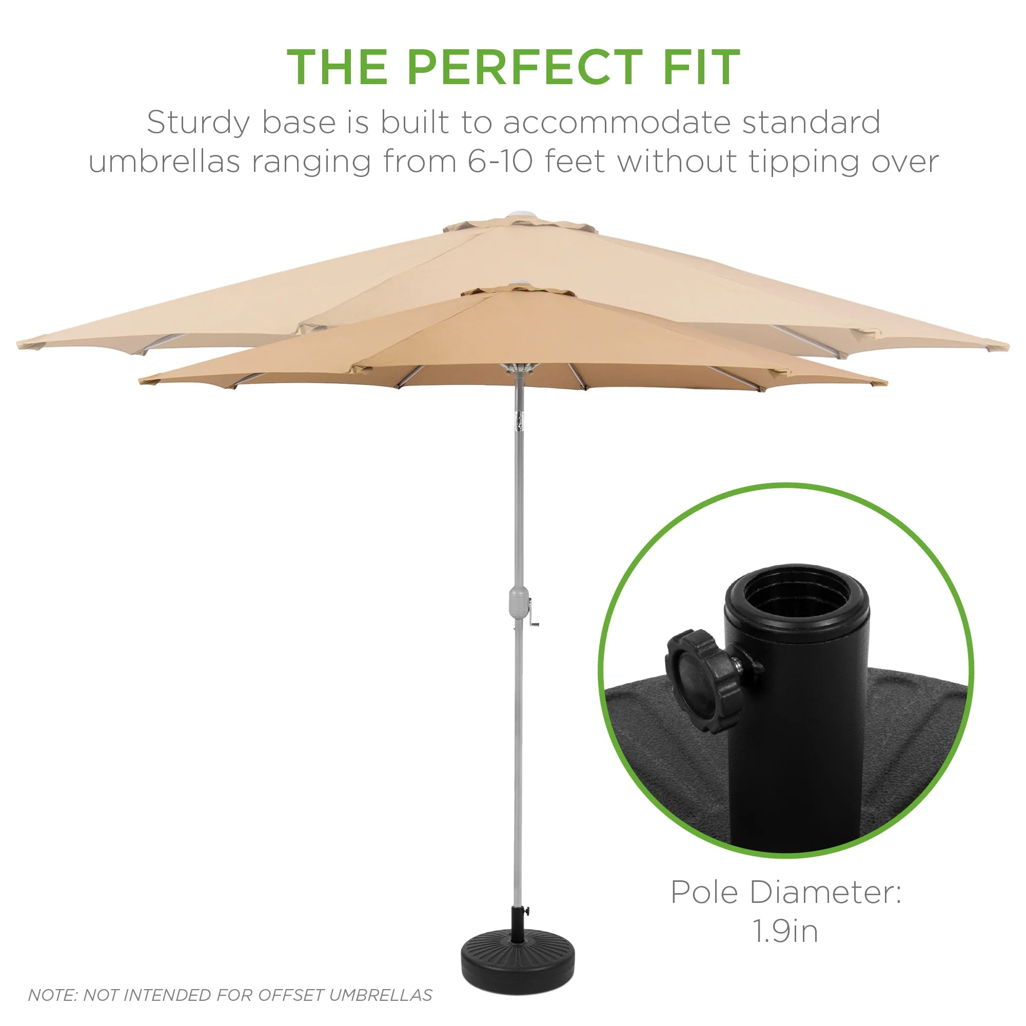 Versatile Support: All Style Umbrella Base